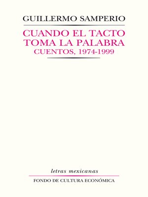cover image of Cuando el tacto toma la palabra